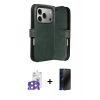 MARSİLYAN™- iPhone 17 Pro Max Kılıf Siluet Işık Serisi - Siyah 3D Antistatik Hayalet Cam Ekran Koruyucu + Bilvis Titan Kamera Lens - TU