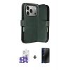 MARSİLYAN™- iPhone 17 Pro Max Kılıf Siluet Işık Serisi - Siyah 3D Antistatik Hayalet Cam Ekran Koruyucu + Bilvis Titan Kamera Lens - GS