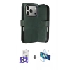 MARSİLYAN™- iPhone 17 Pro Max Kılıf Siluet Işık Serisi - Siyah 3D Antistatik Seramik Nano Ekran Koruyucu + Bilvis Titan Kamera Lens - NLGY