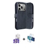MARSİLYAN™- iPhone 17 Pro Max Kılıf Siluet Işık Serisi - Siyah 3D Antistatik Seramik Nano Ekran Koruyucu + Bilvis Titan Kamera Lens - TU