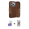 MARSİLYAN™- iPhone 17 Pro Max Kılıf Siluet Işık Serisi - Siyah Bilvis 3D Cam Ekran Koruyucu + Bilvis Titan Kamera Lens - TU