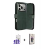 MARSİLYAN™- iPhone 17 Pro Max Kılıf Siluet Işık Serisi - Siyah Bilvis 3D Cam Ekran Koruyucu + Bilvis Titan Kamera Lens - GS