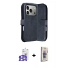 MARSİLYAN™- iPhone 17 Pro Max Kılıf Siluet Işık Serisi - Siyah Bilvis 3D Cam Ekran Koruyucu + Bilvis Titan Kamera Lens - GS