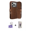 MARSİLYAN™- iPhone 17 Pro Max Kılıf Siluet Işık Serisi - Siyah Bilvis 3D Cam Ekran Koruyucu + Bilvis Titan Kamera Lens - GS