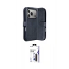 MARSİLYAN™- iPhone 17 Pro Max Kılıf Siluet Işık Serisi - Siyah Bilvis 3X AR Hayalet Cam Ekran Koruyucu
