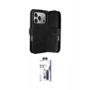 MARSİLYAN™- iPhone 17 Pro Max Kılıf Siluet Işık Serisi - Siyah Bilvis 3X AR Hayalet Cam Ekran Koruyucu