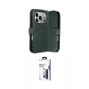MARSİLYAN™- iPhone 17 Pro Max Kılıf Siluet Işık Serisi - Siyah Bilvis 3X AR Hayalet Cam Ekran Koruyucu