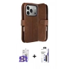 MARSİLYAN™- iPhone 17 Pro Max Kılıf Siluet Işık Serisi - Siyah Bilvis 3X AR Hayalet Cam Ekran Koruyucu + Bilvis Titan Kamera Lens - TU