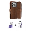 MARSİLYAN™- iPhone 17 Pro Max Kılıf Siluet Işık Serisi - Siyah Bilvis 3X AR Hayalet Cam Ekran Koruyucu + Bilvis Titan Kamera Lens - LT