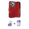 MARSİLYAN™- iPhone 17 Pro Max Kılıf Siluet Işık Serisi - Siyah Bilvis 5in1 3D Magic Cam Ekran Koruyucu + Bilvis Titan Kamera Lens - GS