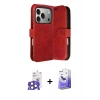 MARSİLYAN™- iPhone 17 Pro Max Kılıf Siluet Işık Serisi - Siyah Bilvis 5in1 5D Magic Hayalet Cam Ekran Koruyucu + Bilvis Titan Kamera Lens - NLGY