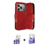 MARSİLYAN™- iPhone 17 Pro Max Kılıf Siluet Işık Serisi - Siyah Bilvis 5in1 5D Magic Hayalet Cam Ekran Koruyucu + Bilvis Titan Kamera Lens - TU