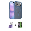 MARSİLYAN™- iPhone 17 Pro Max Kılıf Siluet Minimal Prime - Şeffaf 360 Full Body Arka Koruyucu + Bilvis Titan Kamera Lens - TU