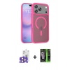 MARSİLYAN™- iPhone 17 Pro Max Kılıf Siluet Minimal Prime - Şeffaf 360 Full Body Arka Koruyucu + Bilvis Titan Kamera Lens - TU