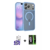 MARSİLYAN™- iPhone 17 Pro Max Kılıf Siluet Minimal Prime - Şeffaf 360 Full Body Arka Koruyucu + Bilvis Titan Kamera Lens - NLGY