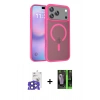 MARSİLYAN™- iPhone 17 Pro Max Kılıf Siluet Minimal Prime - Siyah 360 Mat Full Body Arka Koruyucu + Bilvis Titan Kamera Lens - LT