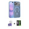 MARSİLYAN™- iPhone 17 Pro Max Kılıf Siluet Minimal Prime - Siyah 360 Mat Full Body Arka Koruyucu + Bilvis Titan Kamera Lens - LT