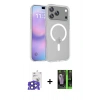 MARSİLYAN™- iPhone 17 Pro Max Kılıf Siluet Minimal Prime - Siyah 360 Mat Full Body Arka Koruyucu + Bilvis Titan Kamera Lens - LT