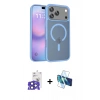 MARSİLYAN™- iPhone 17 Pro Max Kılıf Siluet Minimal Prime - Siyah 3D Antistatik Cam Ekran Koruyucu + Bilvis Titan Kamera Lens - LT