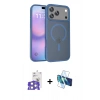 MARSİLYAN™- iPhone 17 Pro Max Kılıf Siluet Minimal Prime - Siyah 3D Antistatik Cam Ekran Koruyucu + Bilvis Titan Kamera Lens - GS