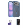 MARSİLYAN™- iPhone 17 Pro Max Kılıf Siluet Minimal Prime - Siyah 3D Antistatik Hayalet Cam Ekran Koruyucu + Bilvis Titan Kamera Lens - LT