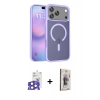MARSİLYAN™- iPhone 17 Pro Max Kılıf Siluet Minimal Prime - Siyah Bilvis 3D Cam Ekran Koruyucu + Bilvis Titan Kamera Lens - NLGY