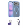 MARSİLYAN™- iPhone 17 Pro Max Kılıf Siluet Minimal Prime - Siyah Bilvis 3X AR Hayalet Cam Ekran Koruyucu + Bilvis Titan Kamera Lens - LT