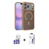 MARSİLYAN™- iPhone 17 Pro Max Kılıf Siluet Minimal Prime - Siyah Bilvis 3X AR HD Cam Ekran Koruyucu + Bilvis Titan Kamera Lens - GS