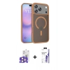 MARSİLYAN™- iPhone 17 Pro Max Kılıf Siluet Minimal Prime - Siyah Bilvis 3X AR HD Cam Ekran Koruyucu + Bilvis Titan Kamera Lens - TU