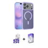 MARSİLYAN™- iPhone 17 Pro Max Kılıf Siluet Minimal Prime - Siyah Bilvis 5in1 3D Magic Cam Ekran Koruyucu + Bilvis Titan Kamera Lens - GS