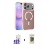 MARSİLYAN™- iPhone 17 Pro Max Kılıf Siluet Minimal Prime - Siyah Joko Magic 5D Hayalet Cam + Gümüş Bilvis Titan Kamera Lens
