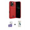 MARSİLYAN™- iPhone 17 Pro Max Kılıf Vadi Çizgi Prime - Şeffaf Pasifik Cam Ekran Koruyucu + Bilvis Titan Kamera Lens - NLGY
