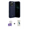 MARSİLYAN™- iPhone 17 Pro Max Kılıf Vadi Çizgi Prime - Şeffaf Pasifik Cam Ekran Koruyucu + Bilvis Titan Kamera Lens - TU