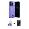 MARSİLYAN™- iPhone 17 Pro Max Kılıf Vadi Çizgi Prime - Siyah 3D Antistatik Hayalet Cam Ekran Koruyucu + Bilvis Titan Kamera Lens - TU