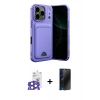 MARSİLYAN™- iPhone 17 Pro Max Kılıf Vadi Çizgi Prime - Siyah 3D Antistatik Hayalet Cam Ekran Koruyucu + Bilvis Titan Kamera Lens - NLGY