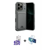 MARSİLYAN™- iPhone 17 Pro Max Kılıf Vadi Çizgi Prime - Siyah 3D Antistatik Seramik Nano Ekran Koruyucu + Bilvis Titan Kamera Lens - GS