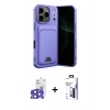 MARSİLYAN™- iPhone 17 Pro Max Kılıf Vadi Çizgi Prime - Siyah Bilvis 3X AR Hayalet Cam Ekran Koruyucu + Bilvis Titan Kamera Lens - LT
