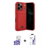 MARSİLYAN™- iPhone 17 Pro Max Kılıf Vadi Çizgi Prime - Siyah Bilvis 3X AR HD Cam Ekran Koruyucu + Bilvis Titan Kamera Lens - GS