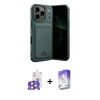 MARSİLYAN™- iPhone 17 Pro Max Kılıf Vadi Çizgi Prime - Siyah Bilvis 5in1 3D Magic Cam Ekran Koruyucu + Bilvis Titan Kamera Lens - TU