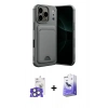 MARSİLYAN™- iPhone 17 Pro Max Kılıf Vadi Çizgi Prime - Siyah Bilvis 5in1 5D Magic Hayalet Cam Ekran Koruyucu + Bilvis Titan Kamera Lens - NLGY