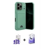 MARSİLYAN™- iPhone 17 Pro Max Kılıf Vadi Çizgi Prime - Siyah Bilvis 5in1 5D Magic Hayalet Cam Ekran Koruyucu + Bilvis Titan Kamera Lens - GS