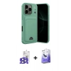 MARSİLYAN™- iPhone 17 Pro Max Kılıf Vadi Çizgi Prime - Siyah Bilvis 5in1 5D Magic Hayalet Cam Ekran Koruyucu + Bilvis Titan Kamera Lens - LT