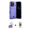 MARSİLYAN™- iPhone 17 Pro Max Kılıf Vadi Çizgi Prime - Siyah Joko Magic 5D Hayalet Cam + Bilvis Titan Kamera Lens - TU