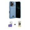 MARSİLYAN™- iPhone 17 Pro Max Kılıf Vadi Çizgi Prime - Siyah Joko Magic 5D Hayalet Cam + Lacivert Bilvis Titan Kamera Lens