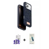 MARSİLYAN™- iPhone 17 Pro Max Kılıf Vadi Klasik Serisi - Şeffaf Pasifik Cam Ekran Koruyucu + Natural Grey Bilvis Titan Kamera Lens