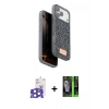 MARSİLYAN™- iPhone 17 Pro Max Kılıf Vadi Klasik Serisi - Siyah 360 Mat Full Body Arka Koruyucu + Bilvis Titan Kamera Lens - NLGY
