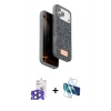 MARSİLYAN™- iPhone 17 Pro Max Kılıf Vadi Klasik Serisi - Siyah 3D Antistatik Cam Ekran Koruyucu + Bilvis Titan Kamera Lens - LT