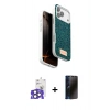 MARSİLYAN™- iPhone 17 Pro Max Kılıf Vadi Klasik Serisi - Siyah 3D Antistatik Hayalet Cam Ekran Koruyucu + Bilvis Titan Kamera Lens - NLGY