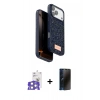 MARSİLYAN™- iPhone 17 Pro Max Kılıf Vadi Klasik Serisi - Siyah 3D Antistatik Hayalet Cam Ekran Koruyucu + Bilvis Titan Kamera Lens - GS