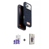 MARSİLYAN™- iPhone 17 Pro Max Kılıf Vadi Klasik Serisi - Siyah Bilvis 3D Cam Ekran Koruyucu + Bilvis Titan Kamera Lens - GS